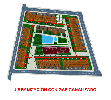 Urbanizacin con gas canalizado